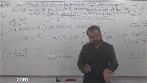 Why Need Short Tricks And Jhugad 11 Jan Shift 2 Solutions Of Jee Main 2019 Mathsbysuhag com Tekoclas