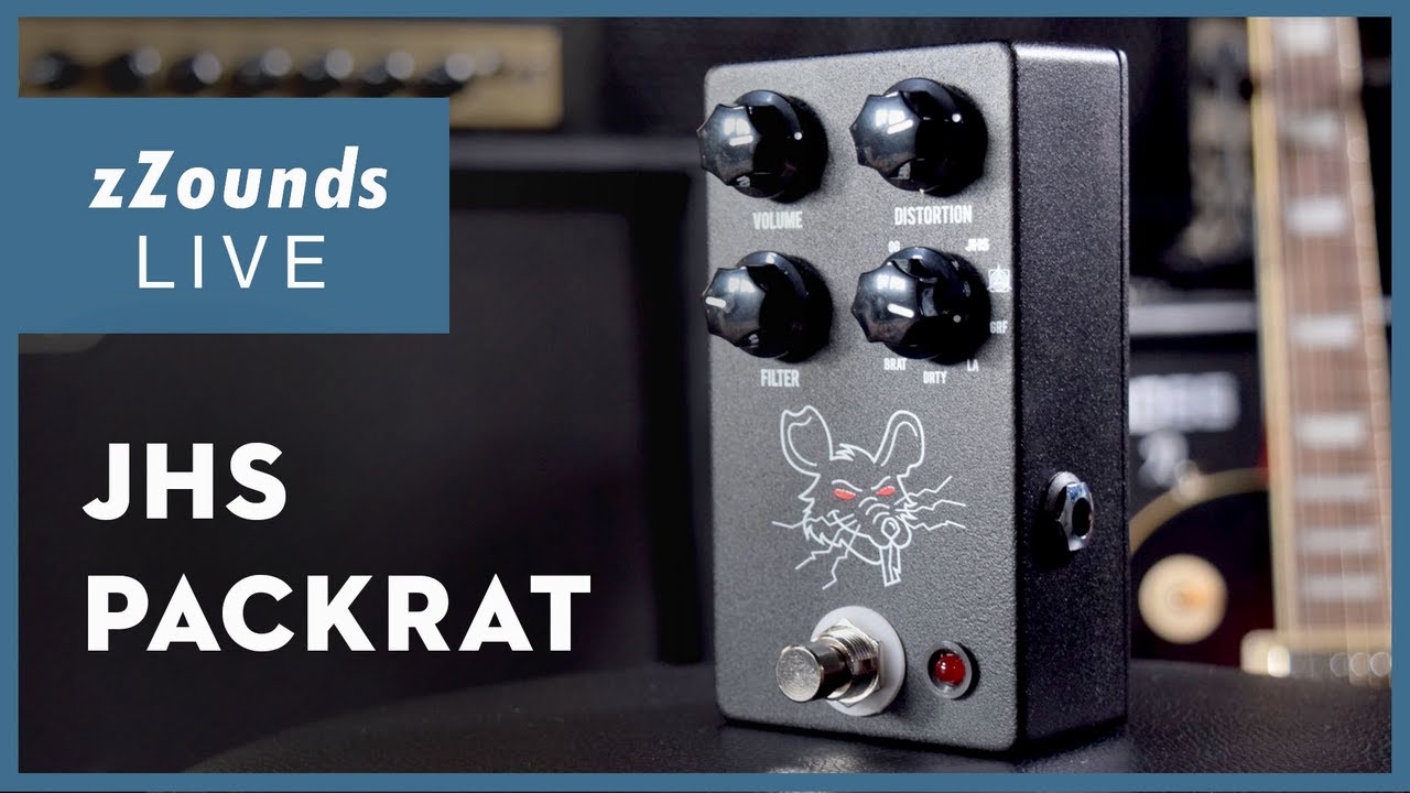 zZounds LIVE - JHS PackRat Distortion Pedal - YouTube