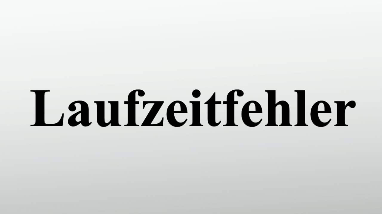 New Laufzeitfehler