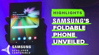 Samsung Developer Conference 2018 highlights: 1st Foldable phone display first look  , Must Watch