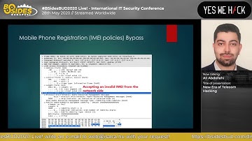 BSidesBUD2020: New Era of Telecom Hacking - Ali Abdollahi