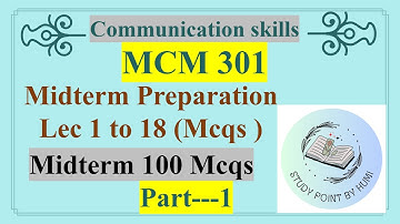 MCM301 midterm mcqs |mcm301 midterm preparation 2023 | mcm301 mcqs |100 mcqs 2023 | By Humi  Part 1