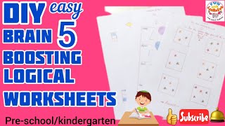DIY Brain Boosting Concentration Logical Worksheets funwithlearningbymissa