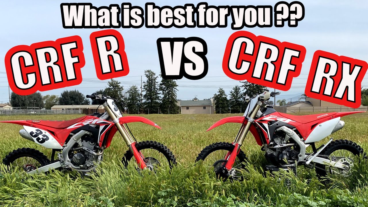 Crf250Rx Vs  Crf250R