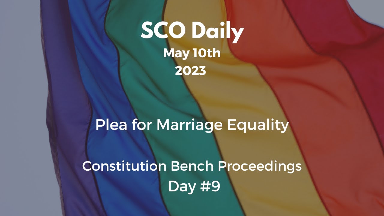 SCO Daily Plea for Marriage Equality Day 9 YouTube