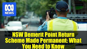 NSW Demerit Point Return Scheme Made Permanent: What You Need to Know