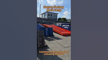 #Sourcefactory dock ramp, #customized efficient #loading and #unloading solutions🧐😎 #dockramp