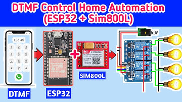 ESP32 SIM800L DTMF Home Automation || Tutorial: SIM800L DTMF to Control Anything || Home Automation
