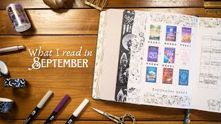 October Reading Journal Setup, Bewitched Book Challenge Spreads &amp; Everything I Read I September 📚