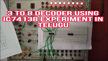 How To Do 3 To 8 Decoder using IC74138 Experiment In Dld lab | DLD Lab Experiments