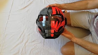 unboxing and review of Helmet IRON MEN فتح صندوق و مراجعة خودة  -  test du casque  IRON MAN (Part 1)