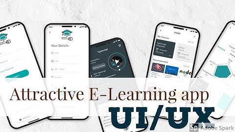 E-Learning app UI/UX with source code