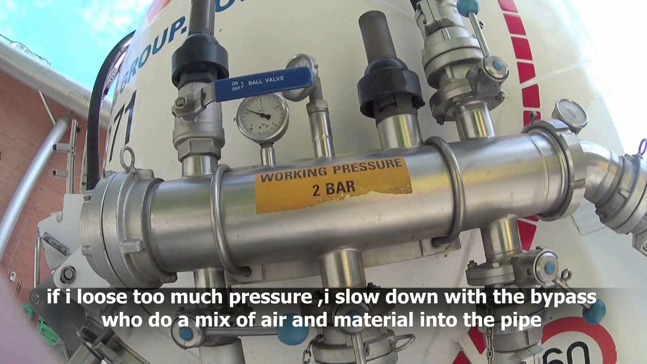 Dechargement d une pulvé Unloading a bulker