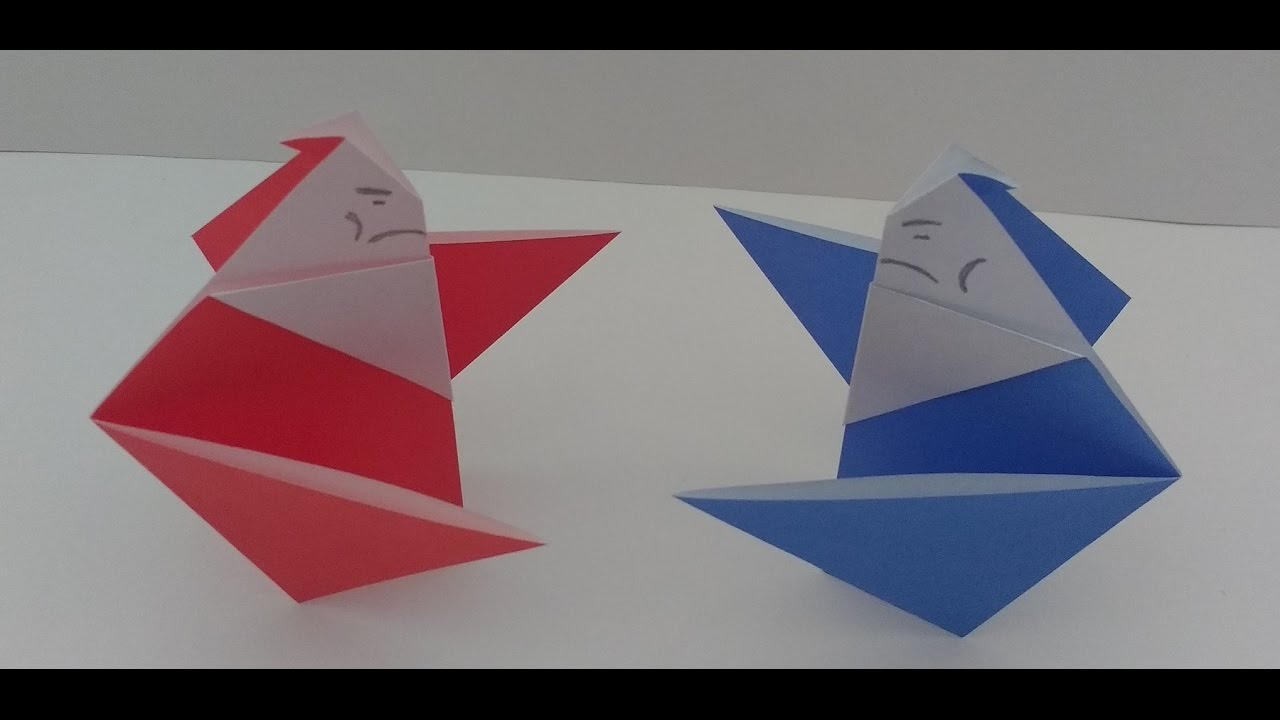 How to Fold an Origami Sumo Wrestler (Tutorial) YouTube