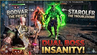 God of War Ragnarok - Bodvar & Starolfr Dual Boss Fight (GMGOW Difficulty)