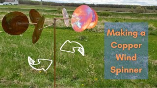 Beau and Kara Studios Making a Copper Wind Spinner Episode 135
