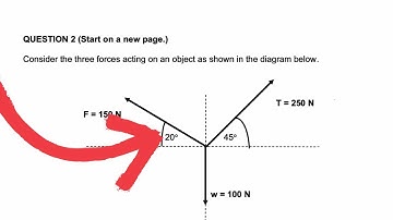 Vectors In Two Dimensions Grade 11 Exam Question November 2023
