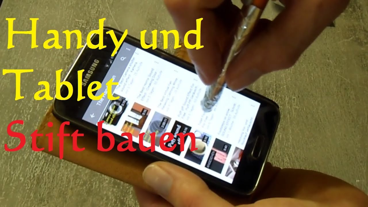 DIY Stylus Pen Stift für Smartphone und Tablet in 1 min selber bauen