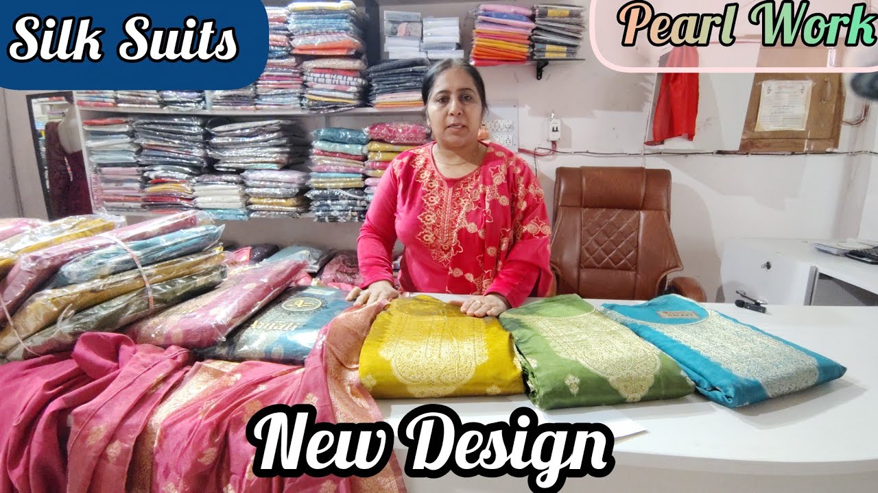 Silk Suits Pearl Work Trending New Design
