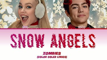 ZOMBIES 4: Dawn of the Vampires - Snow Angels. Freya Skye and Malachi Barton (Color Coled Lyrics)