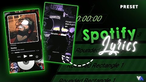 Starboy weekend Spotify Card lyrics Edit Preset Alight Motion l Trending Spotify Card Lyrics