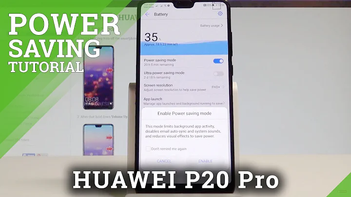 How to Enable Power Saving Mode on HUAWEI P20 Pro - Extend Battery Life  |HardReset.Info