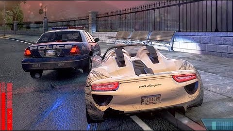 Need For Speed Most Wanted Police Chase Porsche 918 Spyder Concept  High Speed Fun