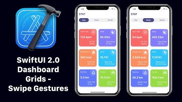SwiftUI 2.0 Dashboard - Grids - Tab View With Swipe Gestures - Xcode 12 - SwiftUI 2.0 Tutorials