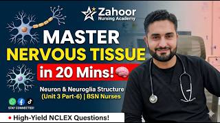 Master Nervous Tissue in 20 Mins! 🧠 Neuron &amp; Neuroglia Structure (Unit 3 Part-6) | BSN Nurses