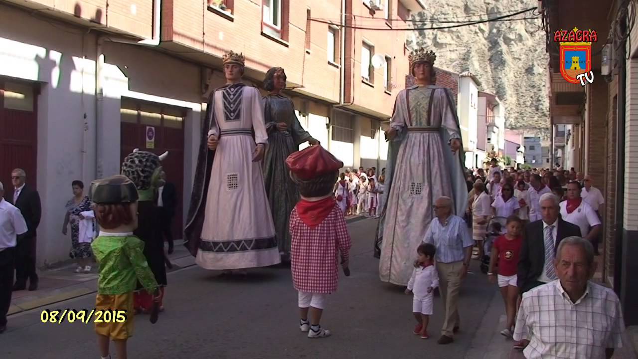 Tv Azagra   08 09 2015   Procesion de la Virgen del Olmo
