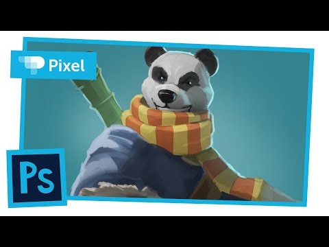 Уроки по рисованию в Adobe Photoshop | панда