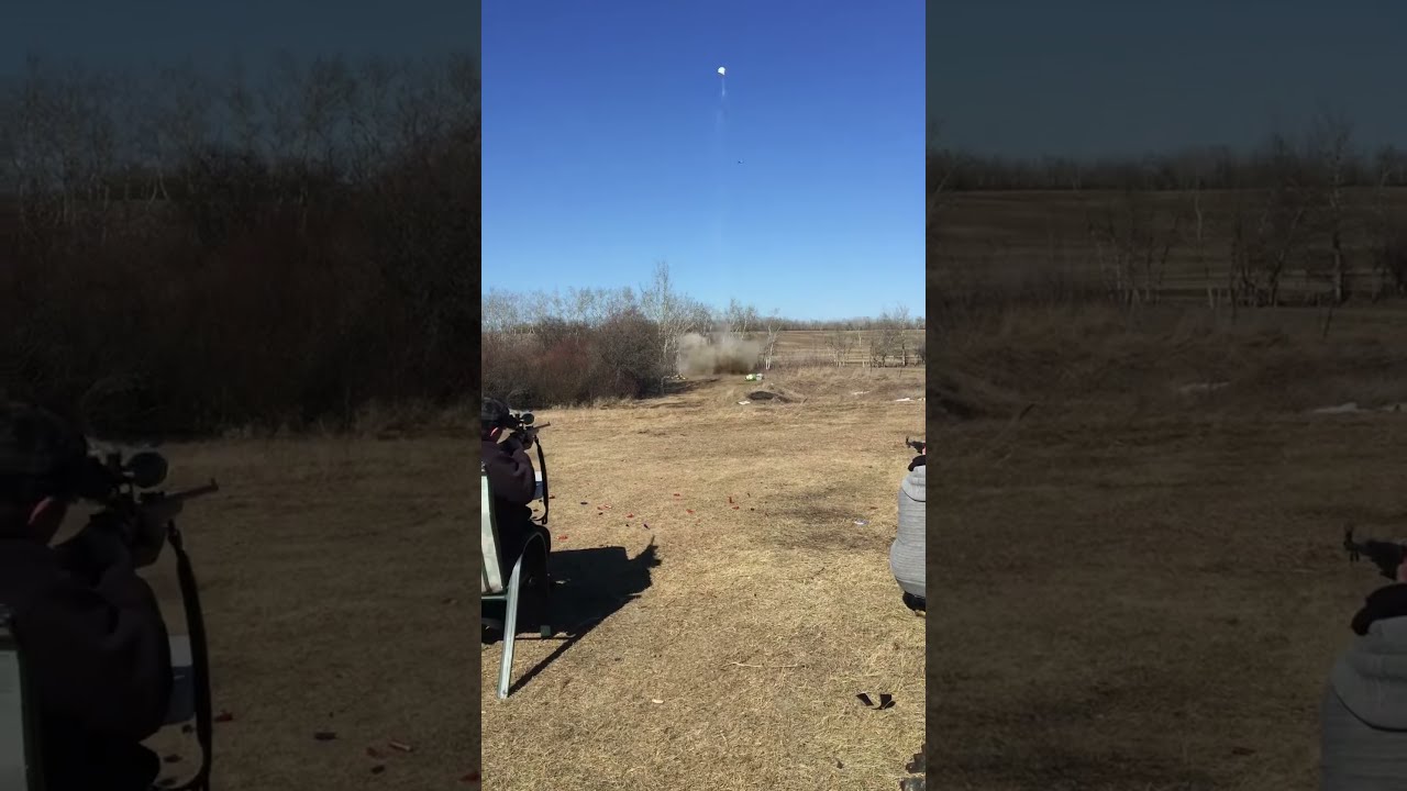 Blowing Up 5 LBS Of Tannerite Under A Plastic Drum