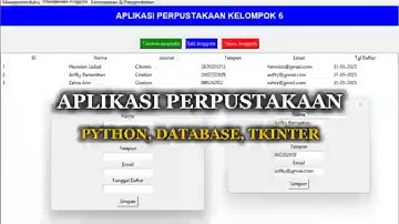 Membuat aplikasi perpustakaan dengan bahasa pemograman Python , Database dan Tkinter