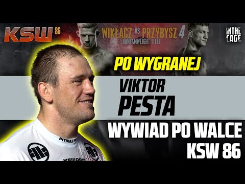 Viktor PESTA po wygranej na KSW 86: "Nie będę rzucał nazwiskami choć dziennikarze to bardzo lubią"