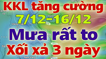 Dự báo thời tiết mới nhất ngày mai 7/12/2025 | dự báo bão mới nhất | thời tiết 3 ngày tới