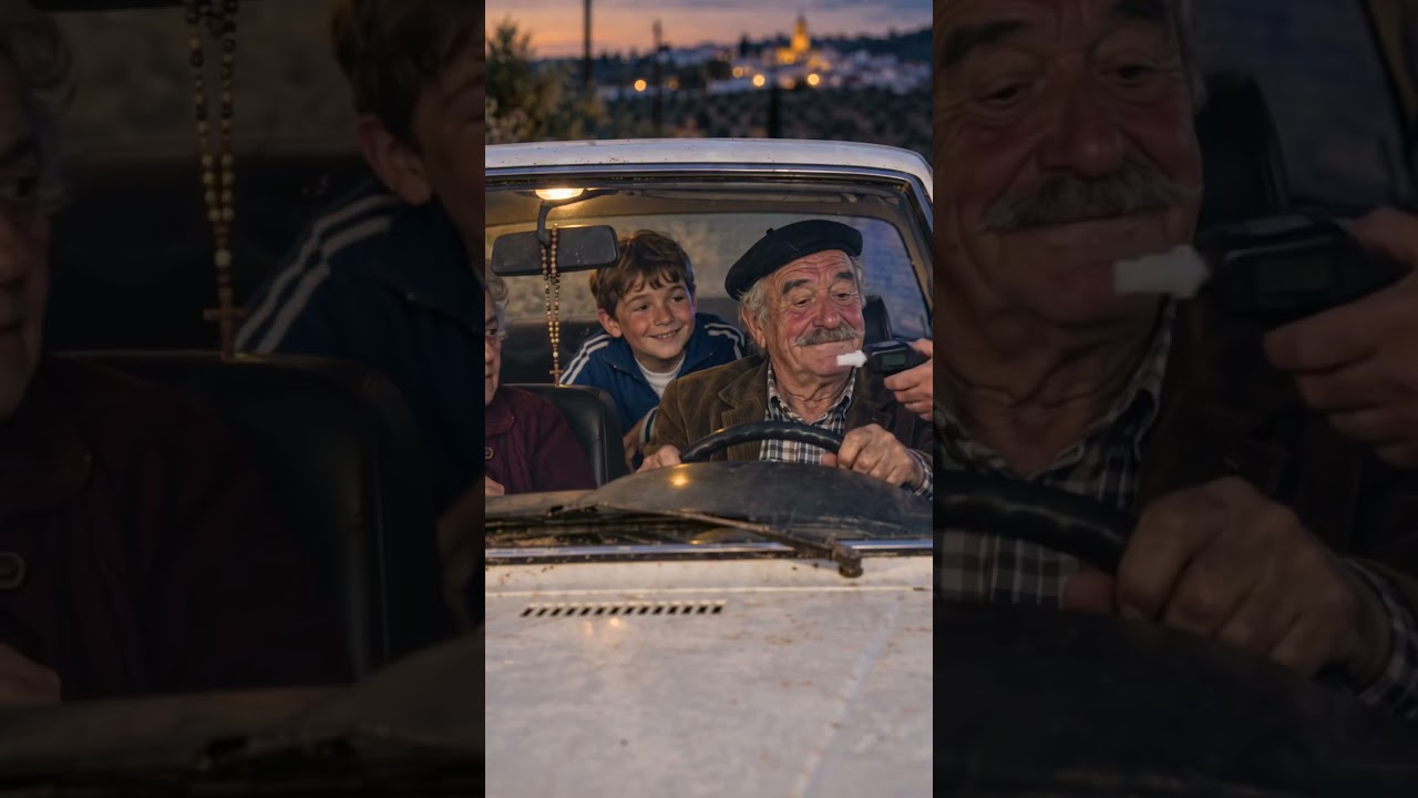 El abuelo dice que el alcoholímetro está roto… y hace soplar a toda la familia 😂🚔 #shorts