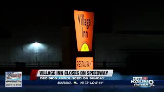 Village Inn Restaurant on Speedway now closed