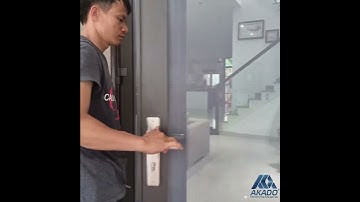 Cửa lưới chống muỗi mở quay 2 cánh lệch