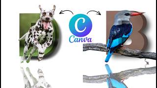 How to create Canva 3D Text Effect Tutorial | Letter Manipulation Desgin in Canva #3dtext #canva