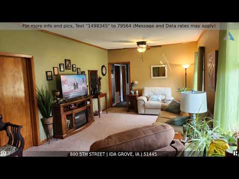 800 5th Street, Ida Grove, IA home video tour