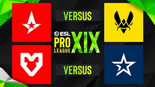 ESL Pro League Season 19 - POLUFINALE - Astralis vs Team Vitality | MOUZ vs Complexity