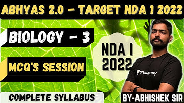 Biology For NDA - 3 | Abhyas 2.0 Complete Batch For NDA 1 2022 | Disease | Learn With Sumit