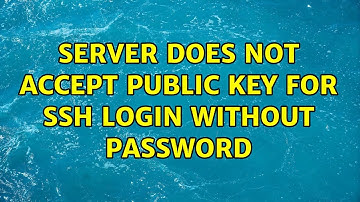Unix & Linux: Server does not accept public key for ssh login without password (2 Solutions!!)