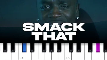 Akon - Smack That (piano tutorial)