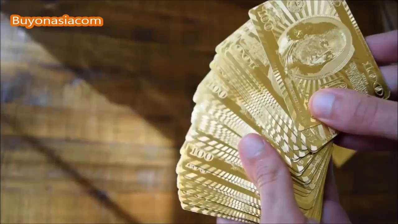 Super 24k Gold Foil Playing Cards