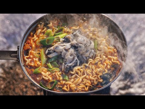 굴을 먹는 3가지 방법 / 레몬석화 / 버터치즈 석화구이 / 굴짬뽕라면 / <strong>ft</strong>. <strong>WON</strong> SOJU