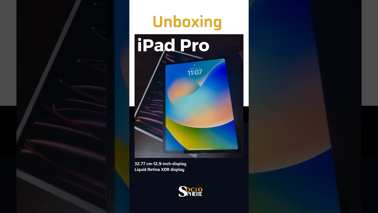 iPad Pro 12.9 inch (M2) space gray  (& Unintentional ASMR...) unboxing
