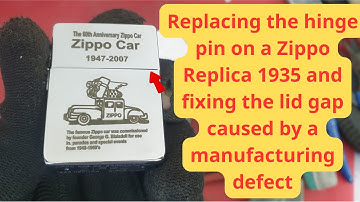 Replacing the hinge pin on a Zippo Replica 1935 an