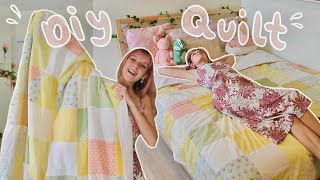 DIY Quilt | Easy & Fun Project | ~harnessing those cottagecore vibes~