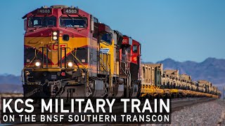 Military Train on the BNSF Needles Subdivision